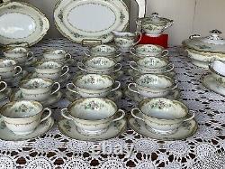 NORITAKE -Japan -LARUE -Dinnerware Set- 7 Pieces -8 Place Setting +Serving Pc