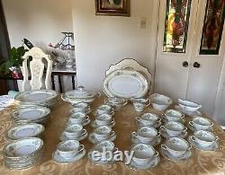 NORITAKE -Japan -LARUE -Dinnerware Set- 7 Pieces -8 Place Setting +Serving Pc