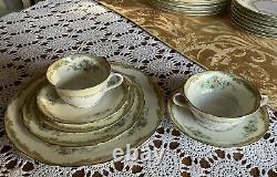 NORITAKE -Japan -LARUE -Dinnerware Set- 7 Pieces -8 Place Setting +Serving Pc