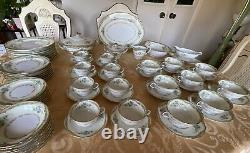 NORITAKE -Japan -LARUE -Dinnerware Set- 7 Pieces -8 Place Setting +Serving Pc