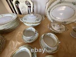 NORITAKE -Japan -LARUE -Dinnerware Set- 7 Pieces -8 Place Setting +Serving Pc