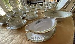 NORITAKE -Japan -LARUE -Dinnerware Set- 7 Pieces -8 Place Setting +Serving Pc