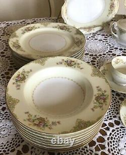 NORITAKÉ OCCUPIED JAPAN Dinnerware Set 1940s 59 Pieces