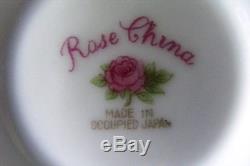 NORITAKE Occupied Japan Rose China RO9 Pattern 49 Pieces Bone China Dinnerware