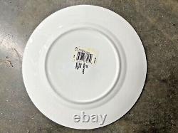 NWT 11 Wedgwood VENICE Fine China SALAD or Dessert PLATES Blue White DINNERWARE