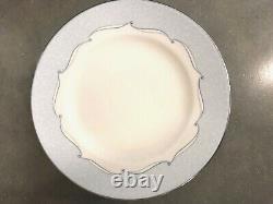 NWT 11 Wedgwood VENICE Fine China SALAD or Dessert PLATES Blue White DINNERWARE