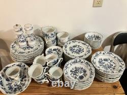 Nearly Complete 10 Piece Place Setting Blue Danube onion china