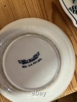 Nearly Complete 10 Piece Place Setting Blue Danube onion china