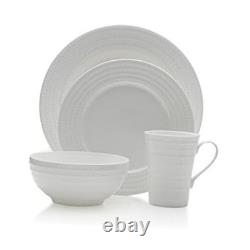 Nellie 16 Piece Dinnerware Set (Service for 4), White