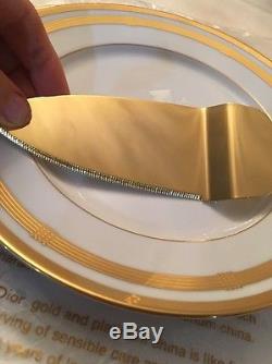 New Christian Dior Gaudron White Cake Plate + Server, and 6 Big Plates For Cake
