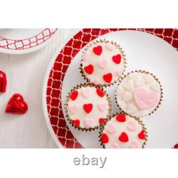 New Corelle Livingware Crimson Trellis 16-Piece Dinnerware Set 1123685