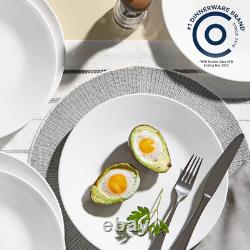 New Corelle Shimmering White 32-Piece Dinnerware Set 1151260