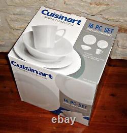 New Cuisinart Cdp01-s4wl Marne Collection 16-piece Porcelain Dinnerware Set