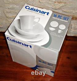 New? Cuisinart Cdp01-s4wl Marne Collection 16-piece Porcelain Dinnerware Set