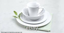 New? Cuisinart Cdp01-s4wl Marne Collection 16-piece Porcelain Dinnerware Set