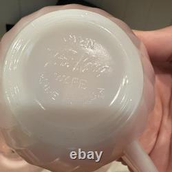 New Old Stock Vintage 1950s Fire King Pink Swirl Dinnerware 12 Piece Set