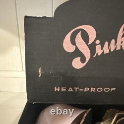 New Old Stock Vintage 1950s Fire King Pink Swirl Dinnerware 12 Piece Set