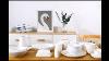 New Pure White Ceramic Dinnerware Home Set