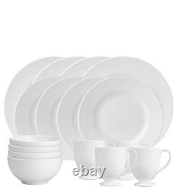 New Wedgwood White 16-piece Dinnerware Set Vaisselle Collection