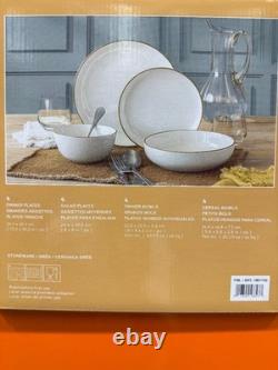 New over&back Options 16-piece Dinnerware Set (White)