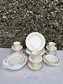 Nice Lenox Eternal China 6 place settings of 5 Pcs. Per Setting