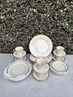 Nice Lenox Eternal China 6 place settings of 5 Pcs. Per Setting