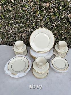 Nice Lenox Eternal China 6 place settings of 5 Pcs. Per Setting