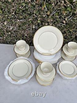 Nice Lenox Eternal China 6 place settings of 5 Pcs. Per Setting