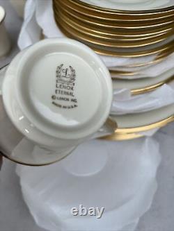 Nice Lenox Eternal China 6 place settings of 5 Pcs. Per Setting