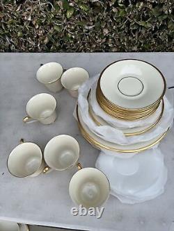 Nice Lenox Eternal China 6 place settings of 5 Pcs. Per Setting