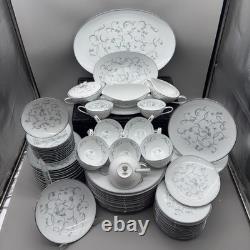 Noritake Alicia 5762 China Set 80 Pc Service for 12 With Serving Pieces Pristine Noritake Alicia 5762 China Set 80 Pc Service for 12 With Serving Pieces Pristine