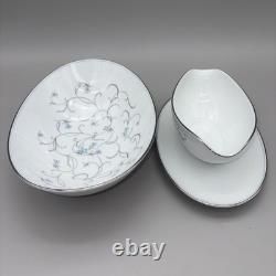 Noritake Alicia 5762 China Set 80 Pc Service for 12 With Serving Pieces Pristine