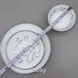 Noritake Alicia 5762 China Set 80 Pc Service for 12 With Serving Pieces Pristine