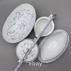 Noritake Alicia 5762 China Set 80 Pc Service for 12 With Serving Pieces Pristine