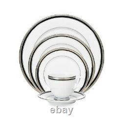 Noritake Austin Platinum 25 Piece China Dinnerware for 4 Plus Serving Platter