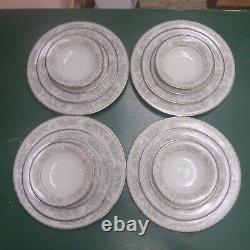 Noritake, BELMONT 5609 Dinnerware 4 Dinner, 4 Bread, 4 Salad, 4 Berry Bowls 16P