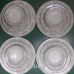 Noritake, BELMONT 5609 Dinnerware 4 Dinner, 4 Bread, 4 Salad, 4 Berry Bowls 16P