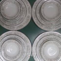 Noritake, BELMONT 5609 Dinnerware 4 Dinner, 4 Bread, 4 Salad, 4 Berry Bowls 16P