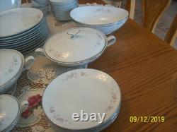 Noritake Bellemead Rose Pattern 6314 Vtg Grouping of 50 Porcelain China Pieces