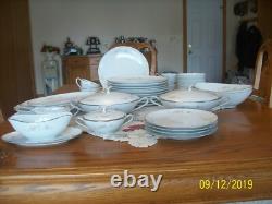Noritake Bellemead Rose Pattern 6314 Vtg Grouping of 50 Porcelain China Pieces