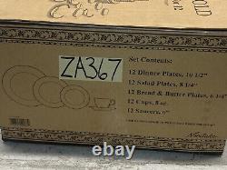 Noritake Charlotta Gold 12 -5 pieces setting 60 pieces New