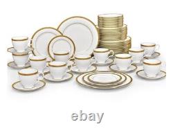 Noritake Charlotta Gold 60-PC Dinnerware Set, Service for 12