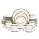 Noritake Charlotta Gold 60-Piece Value Set in White