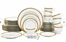 Noritake Charlotta Gold 60-piece Dinnerware Value Set Service for 12
