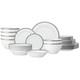 Noritake Charlotta Platinum 30-Piece Dinnerware Set, Service For 6