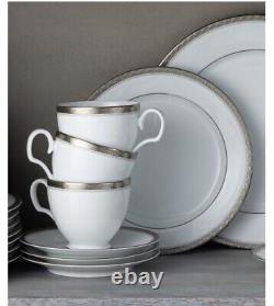 Noritake Charlotta Platinum 60-PC Dinnerware Set, Service for 12 New