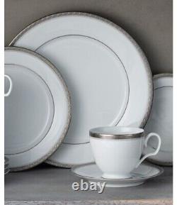 Noritake Charlotta Platinum 60-PC Dinnerware Set, Service for 12 New