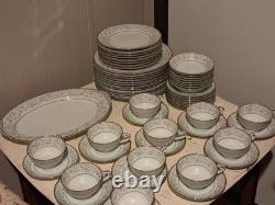 Noritake China Dinnerware 59 Pieces, Oxford Pattern 5767