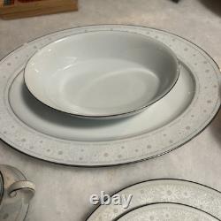 Noritake China Full China Set. BLANCHE 2082 Japan. Excellent Condition