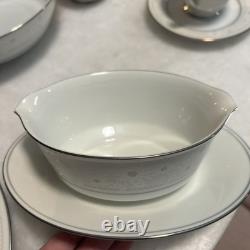 Noritake China Full China Set. BLANCHE 2082 Japan. Excellent Condition